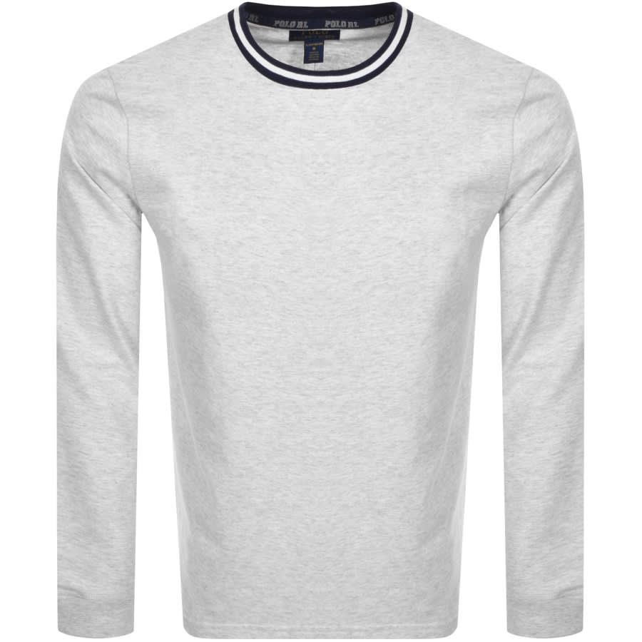 Alternative Image for ProductRalph Lauren Long Sleeve Crew Neck T Shirt Grey1